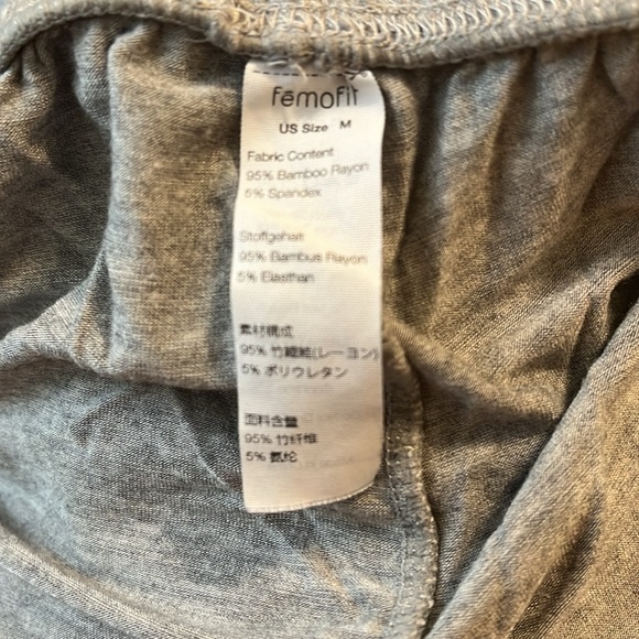 Femofit super soft pajama bottoms grey Size M - Picture 3 of 3